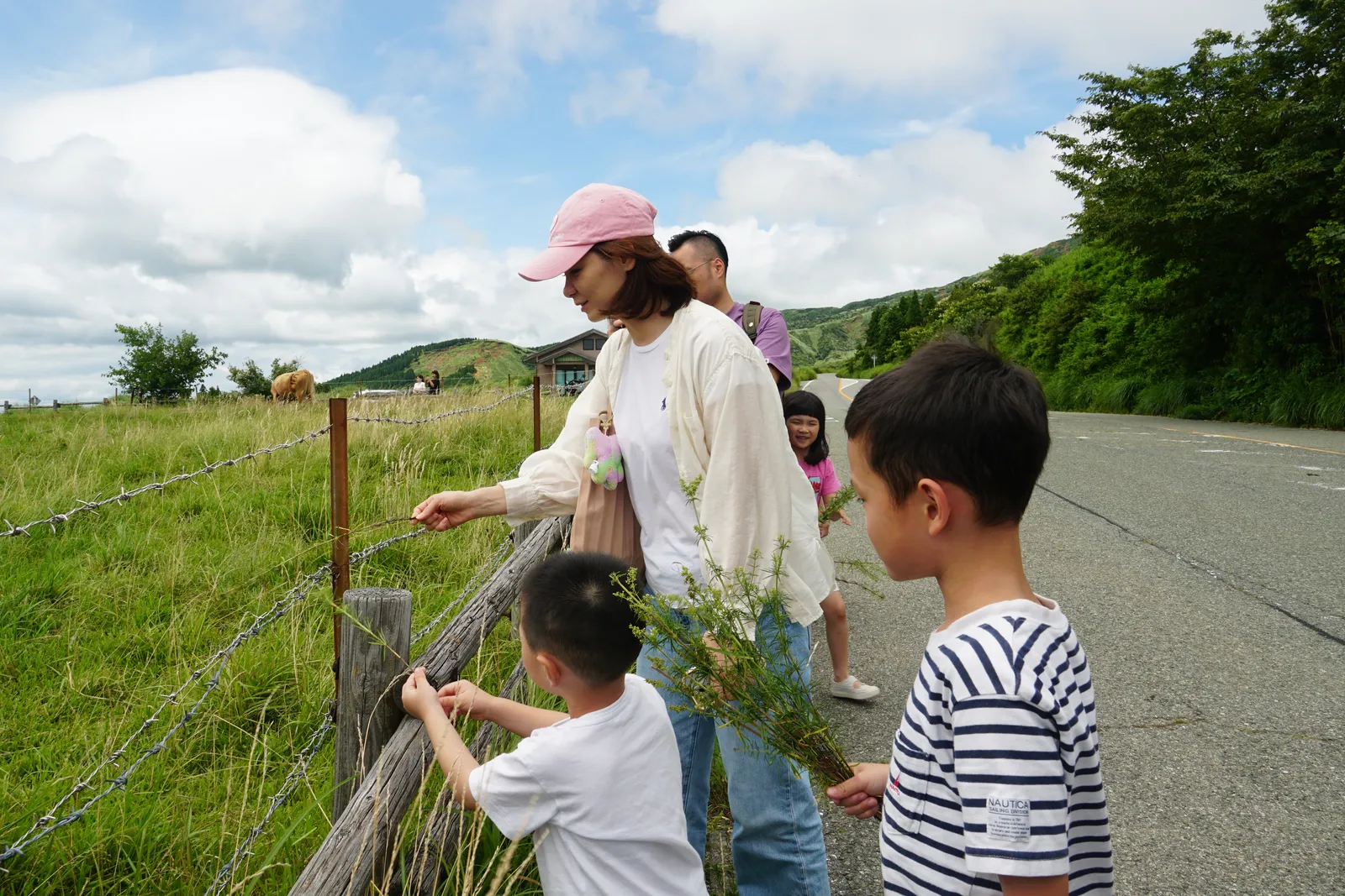 九州7人親子家庭包車旅遊合照